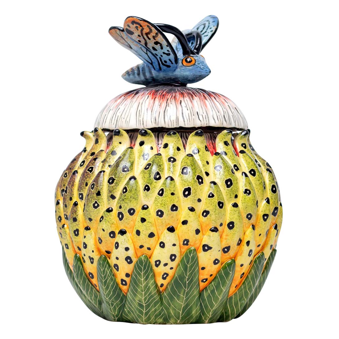 Protea, butterfly jewelry box