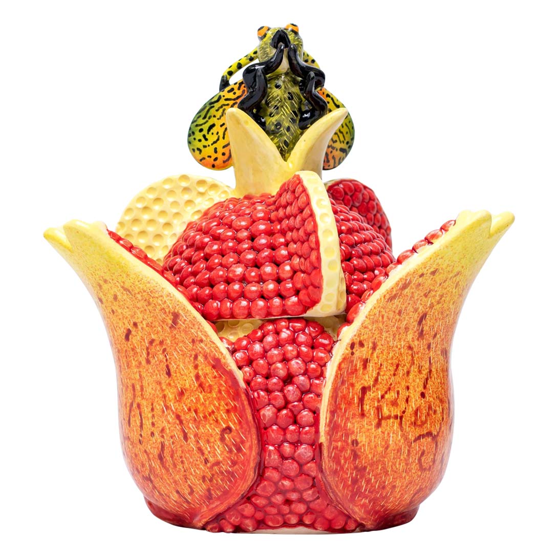 Pomegranate, butterfly jewelry box