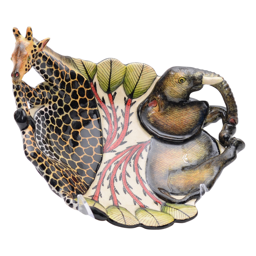 Elephant & giraffe coin dish