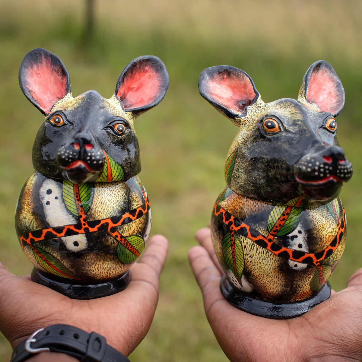 Wild dog jewelry box