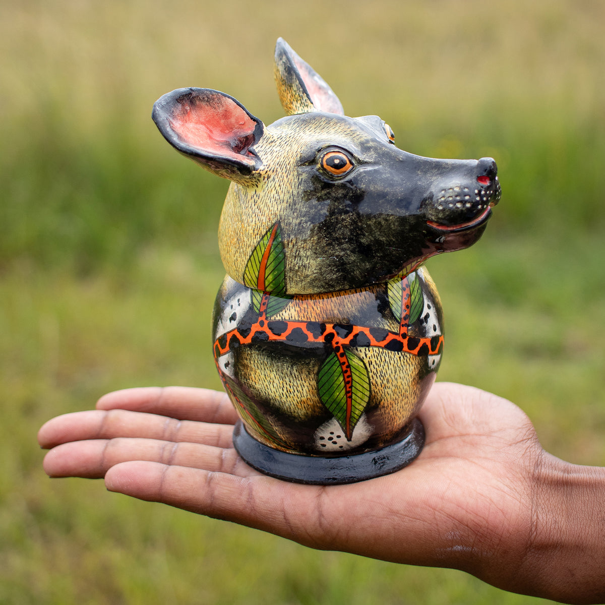 Wild dog jewelry box