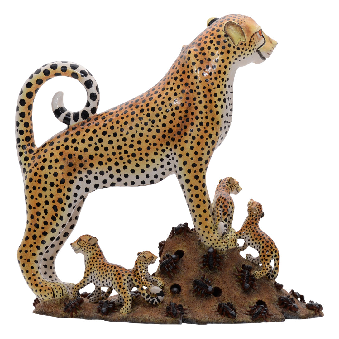 Cheetah sculpture