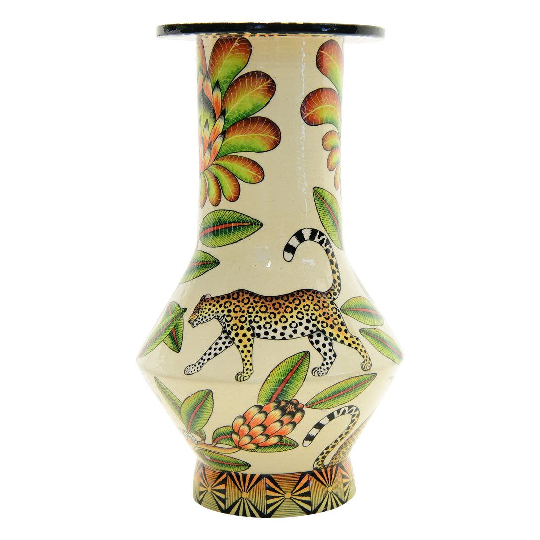 Leopard vase