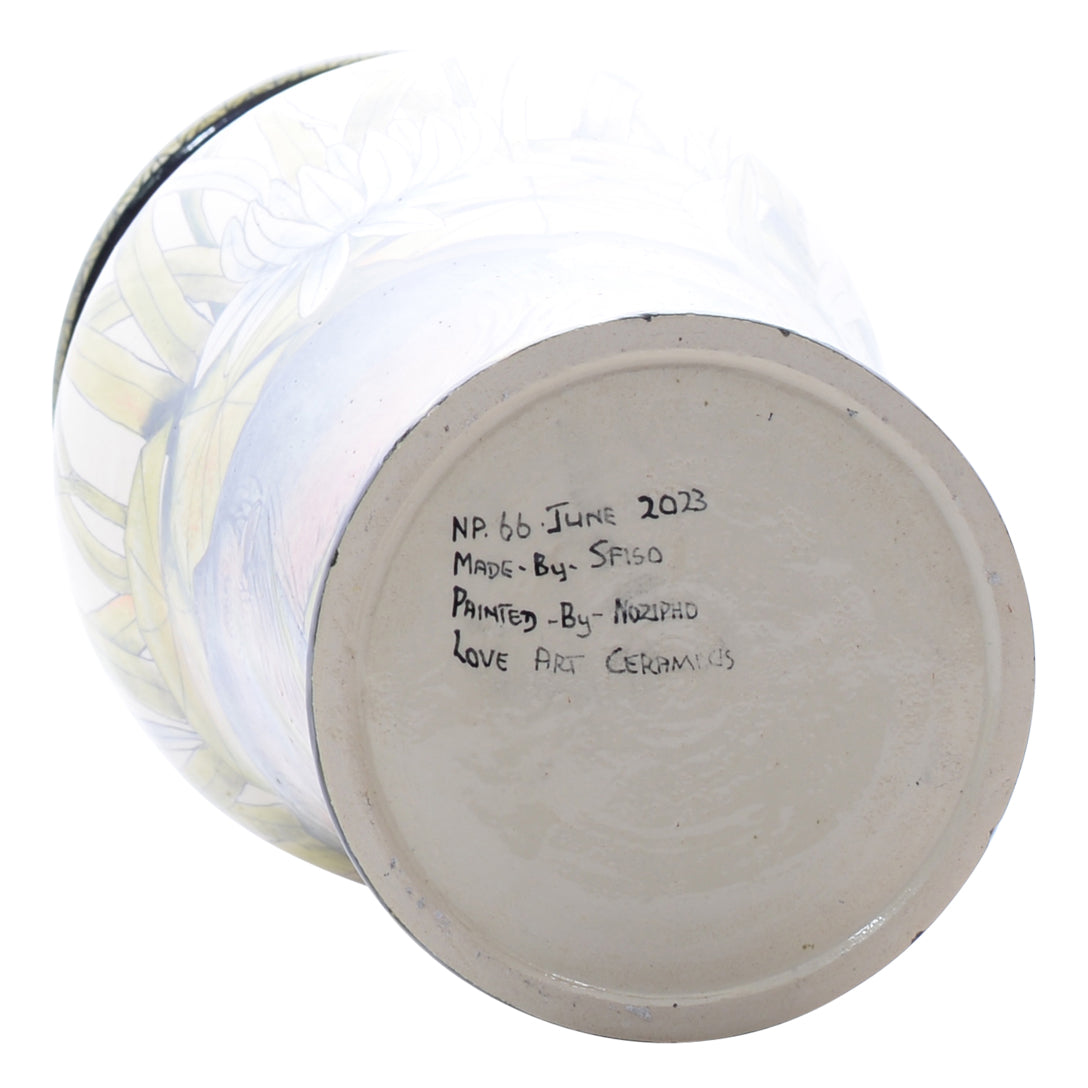 Pair of hippo & crocodile urns