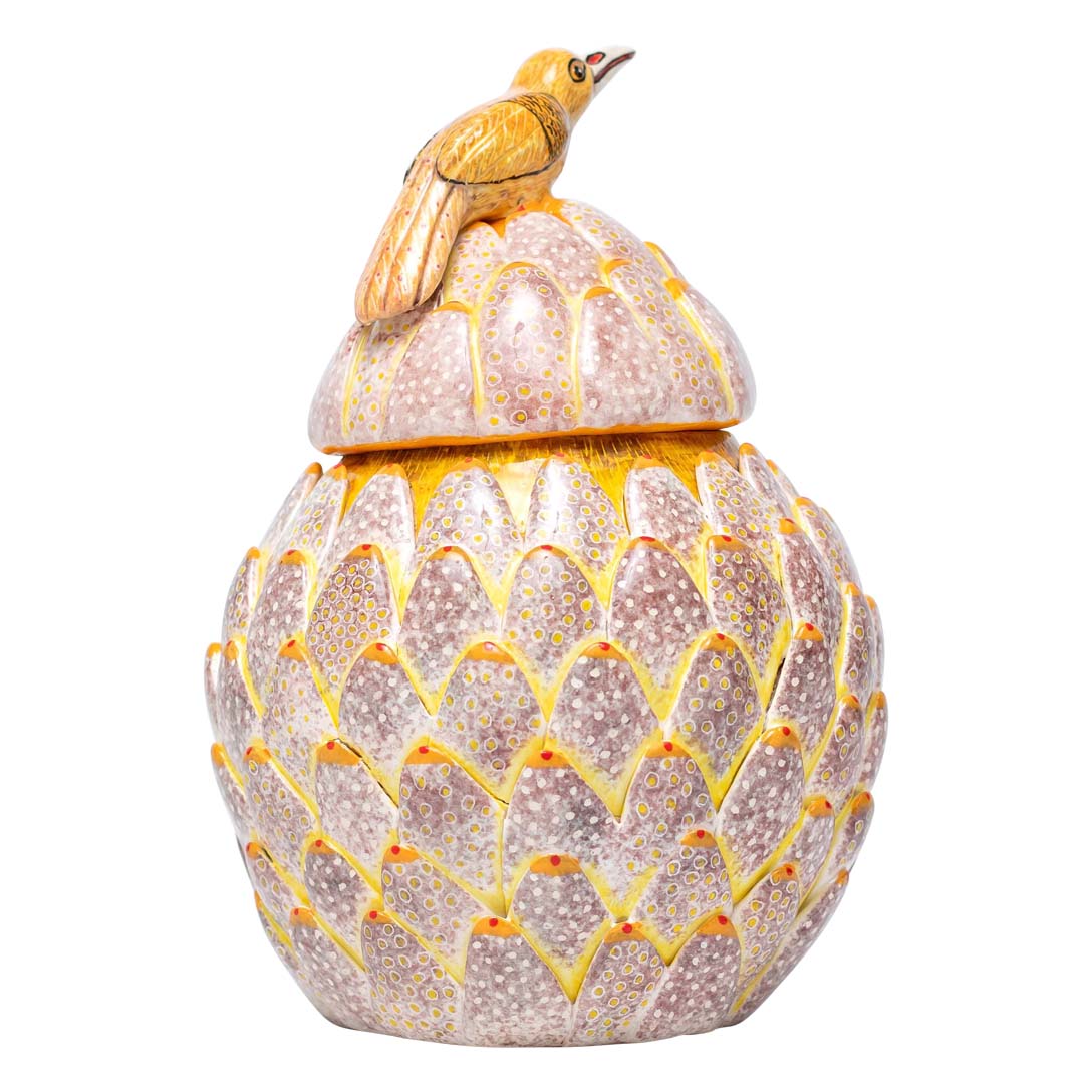 Protea, bird jewelry box