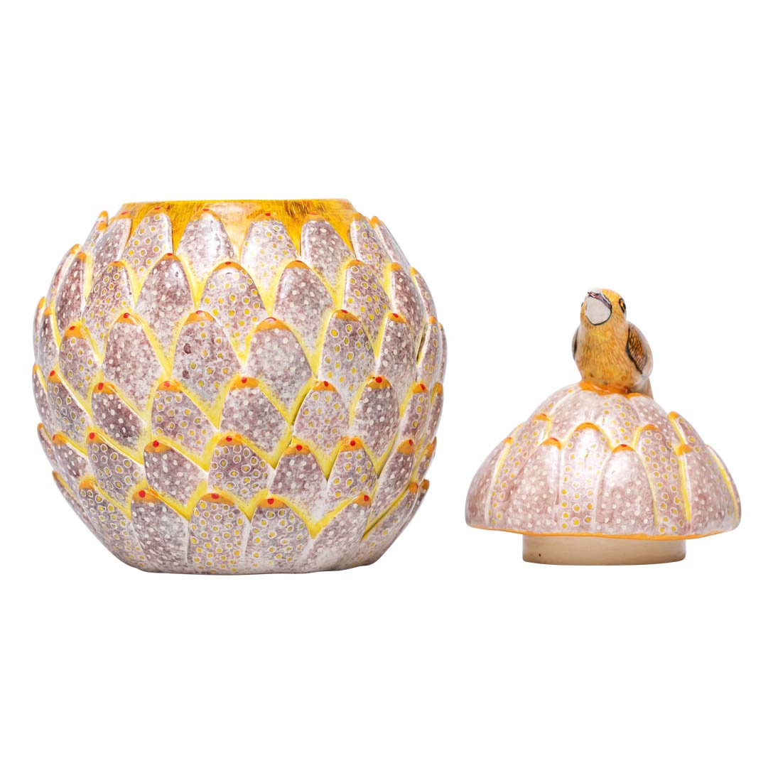 Protea, bird jewelry box