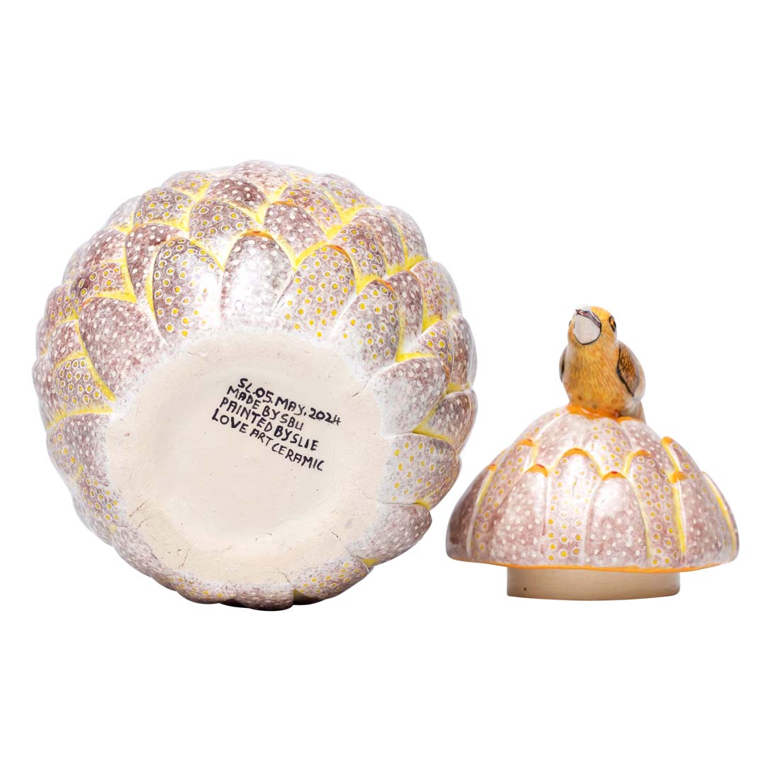 Protea, bird jewelry box