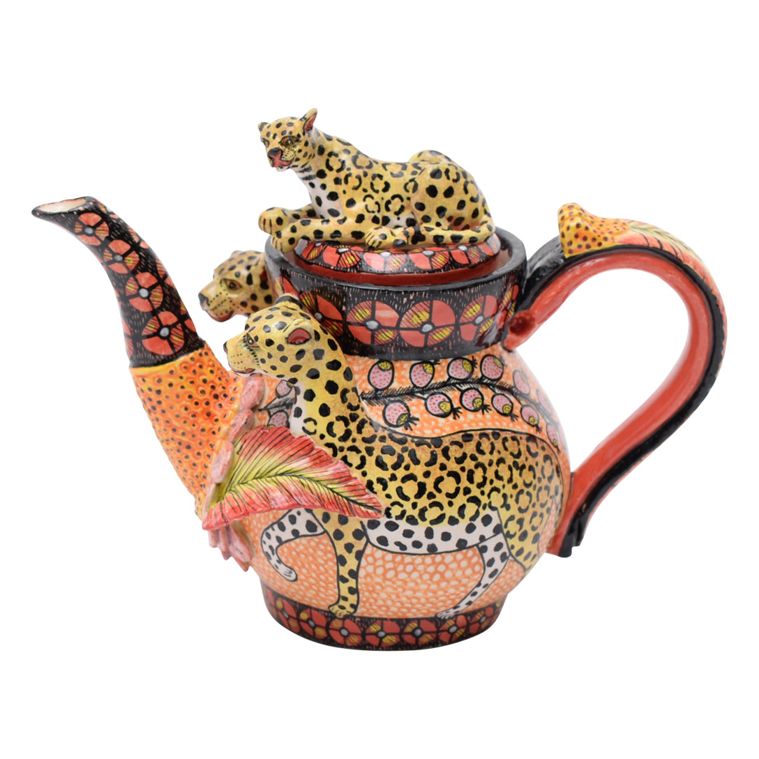 Leopard teapot