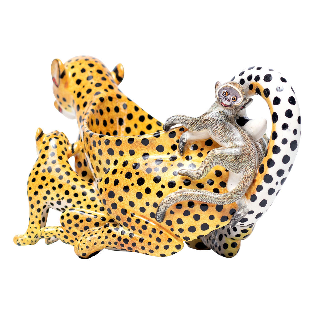 Cheetah peanut bowl