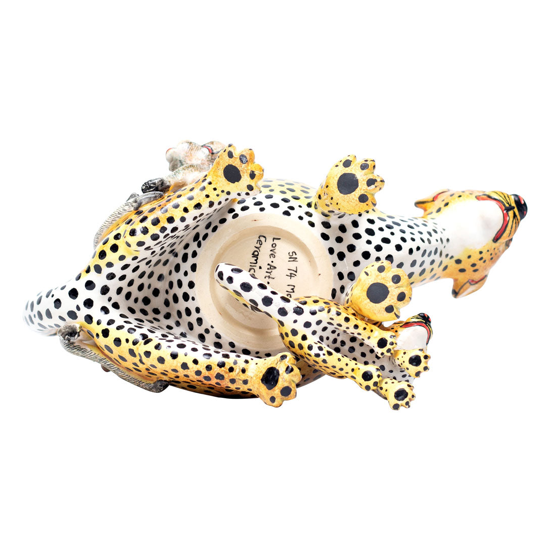 Cheetah peanut bowl