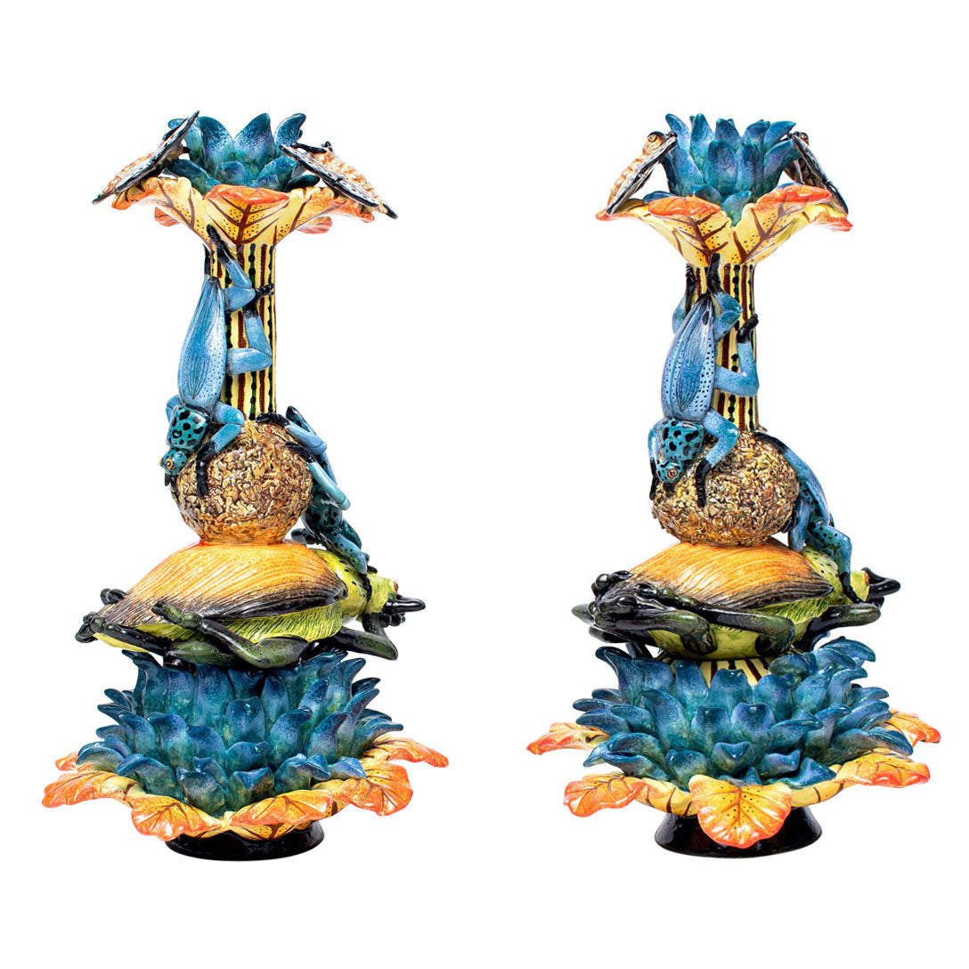 Beetle candlesticks
