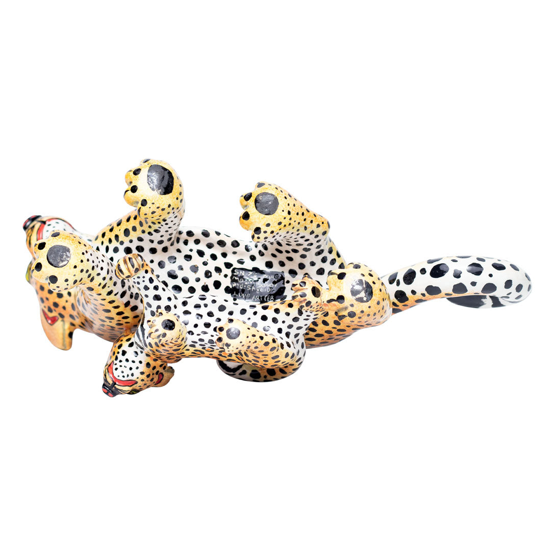 Leopard sculpture