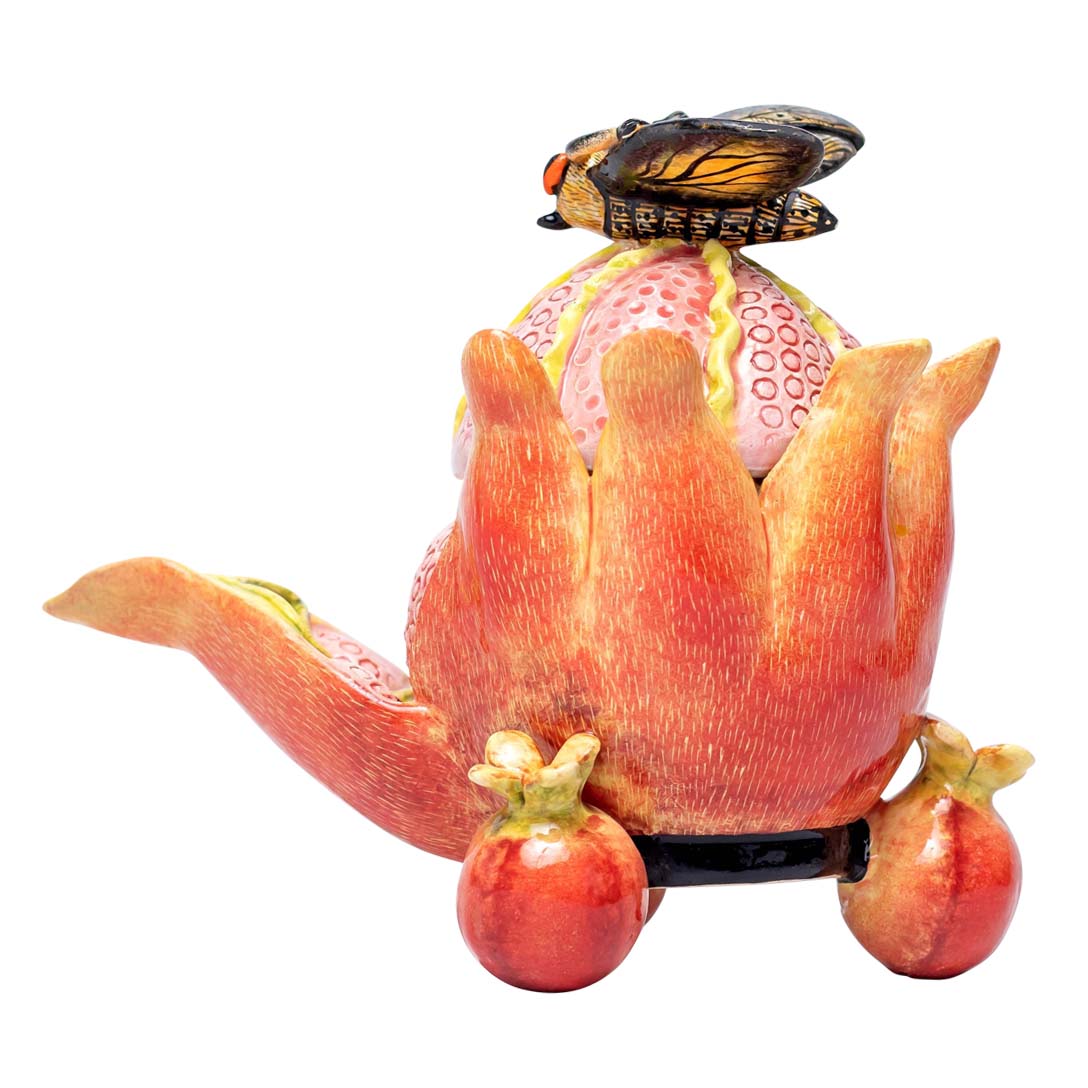 Pomegranate & butterfly jewelry box