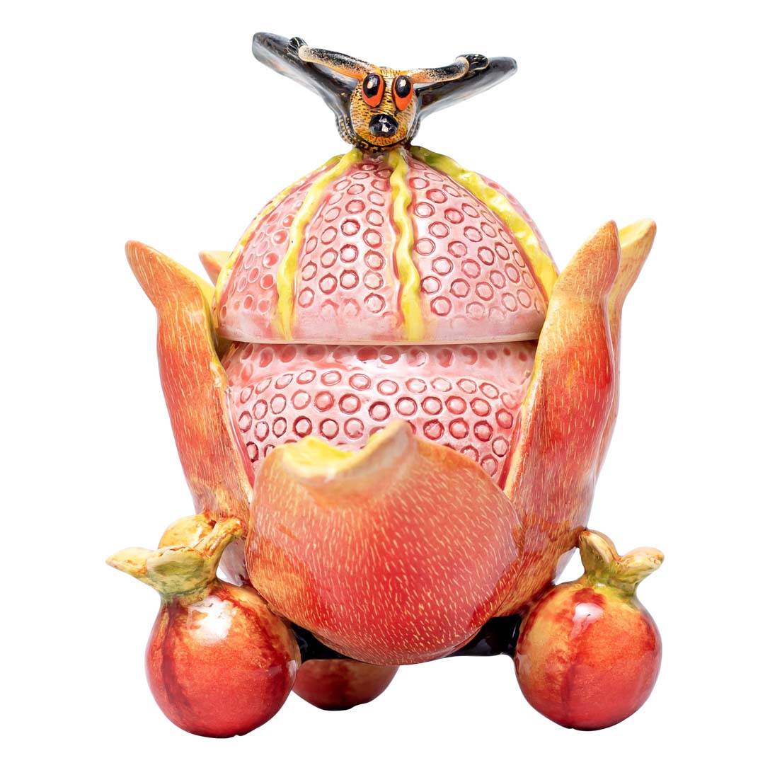 Pomegranate & butterfly jewelry box