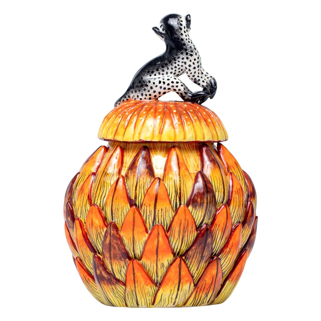 Protea, monkey jewelry box