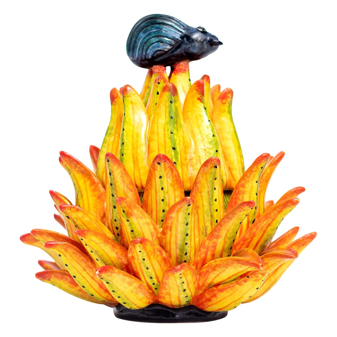 Beatle on protea jewelry box