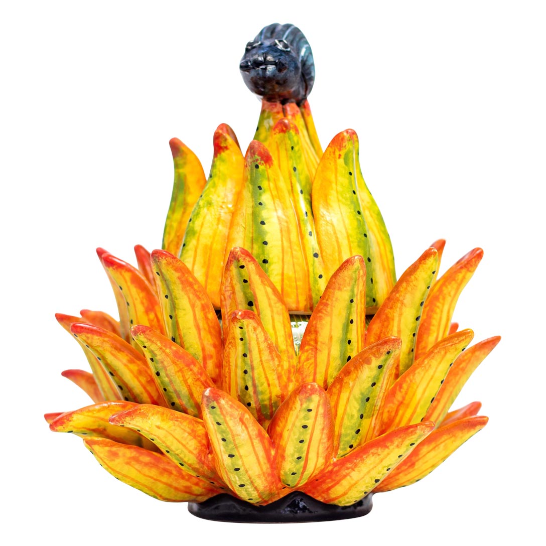 Beatle on protea jewelry box