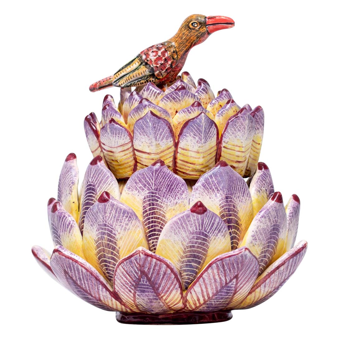Succulent bird jewelry box