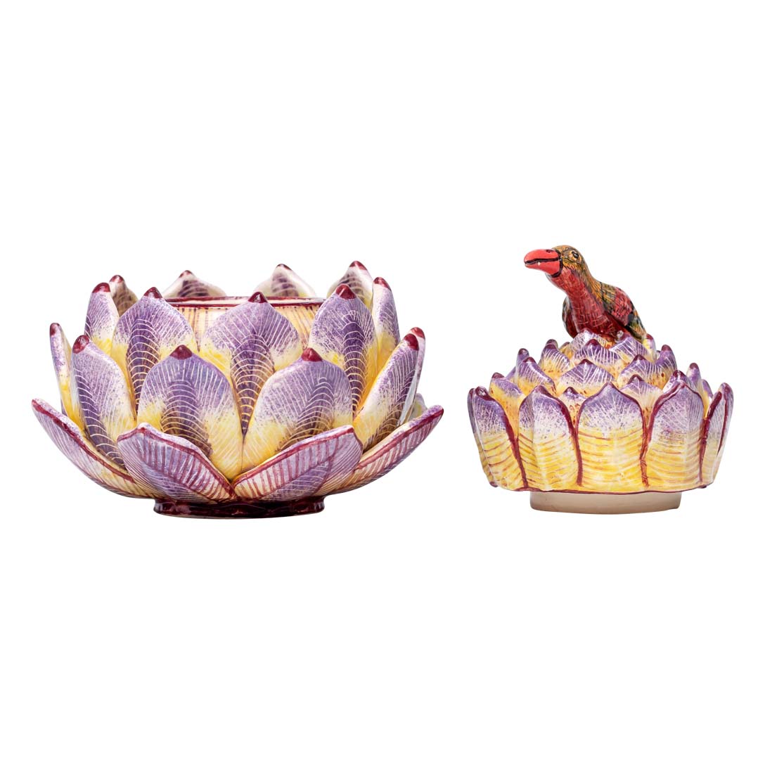 Succulent bird jewelry box