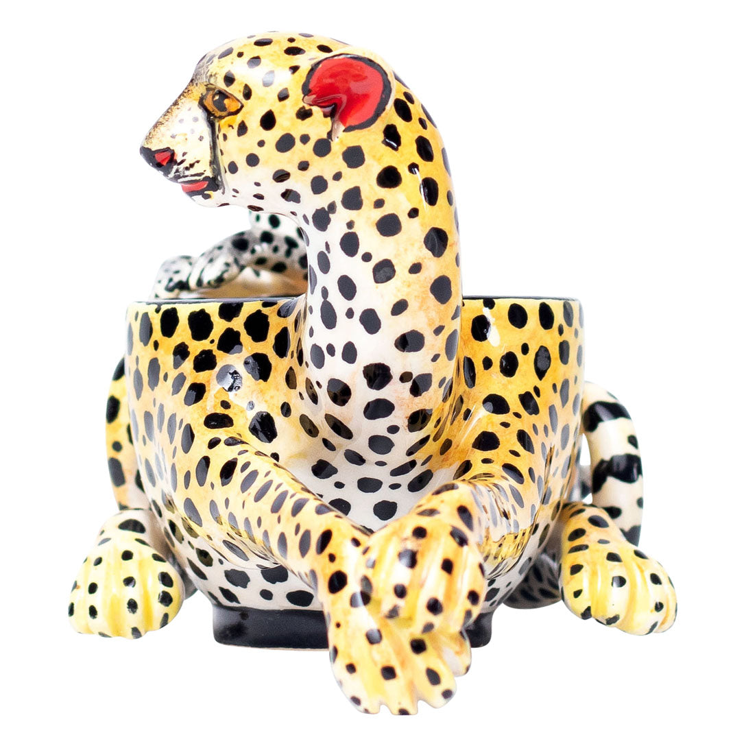 Leopard eggcup