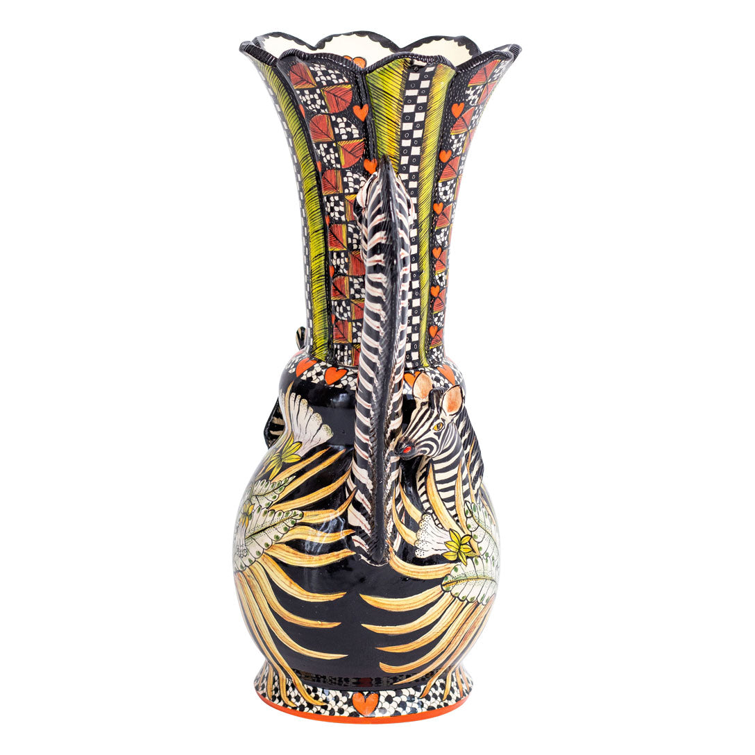 Zebra vase