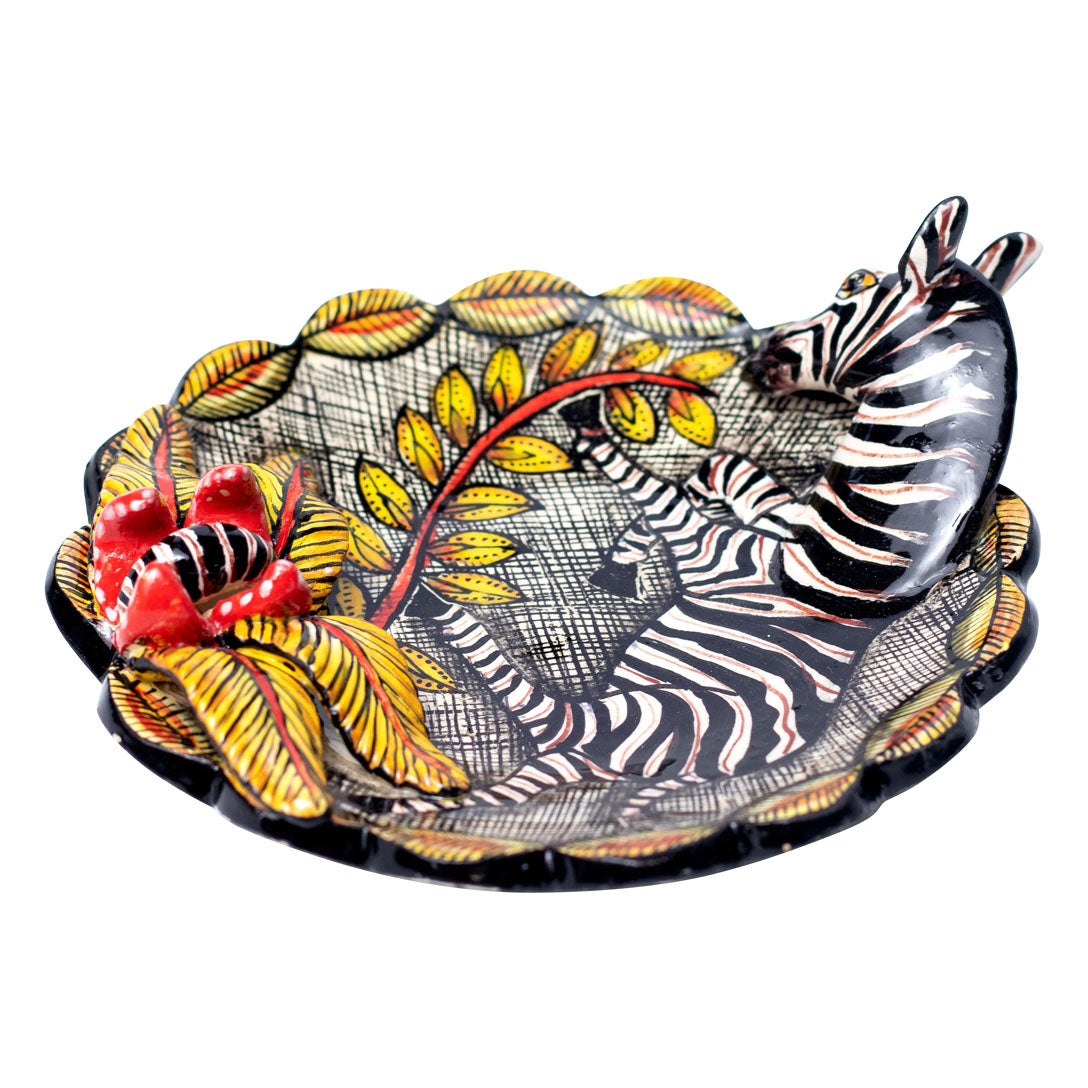 Zebra coin dish
