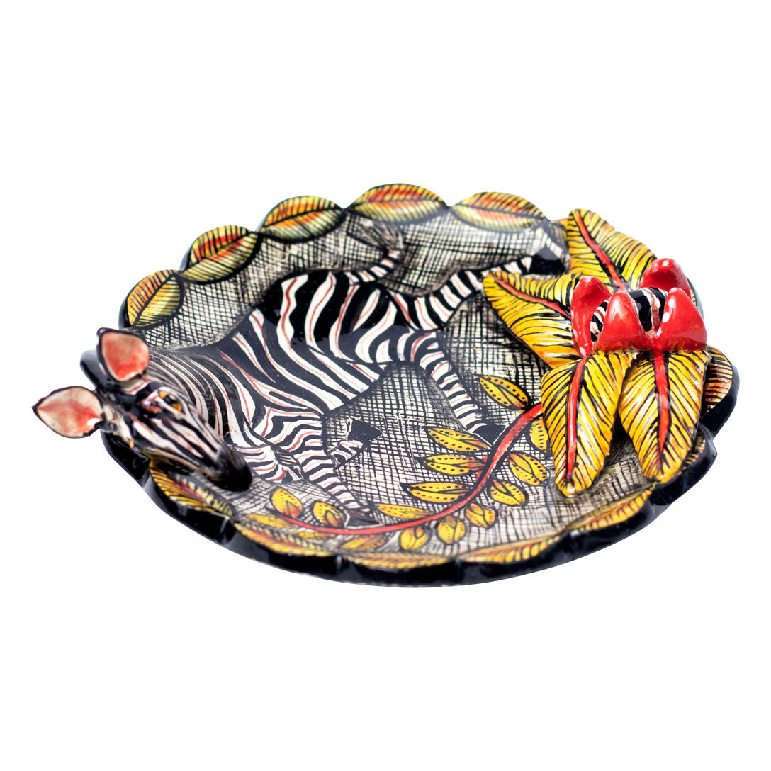 Zebra coin dish