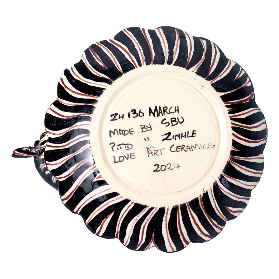 Zebra coin dish