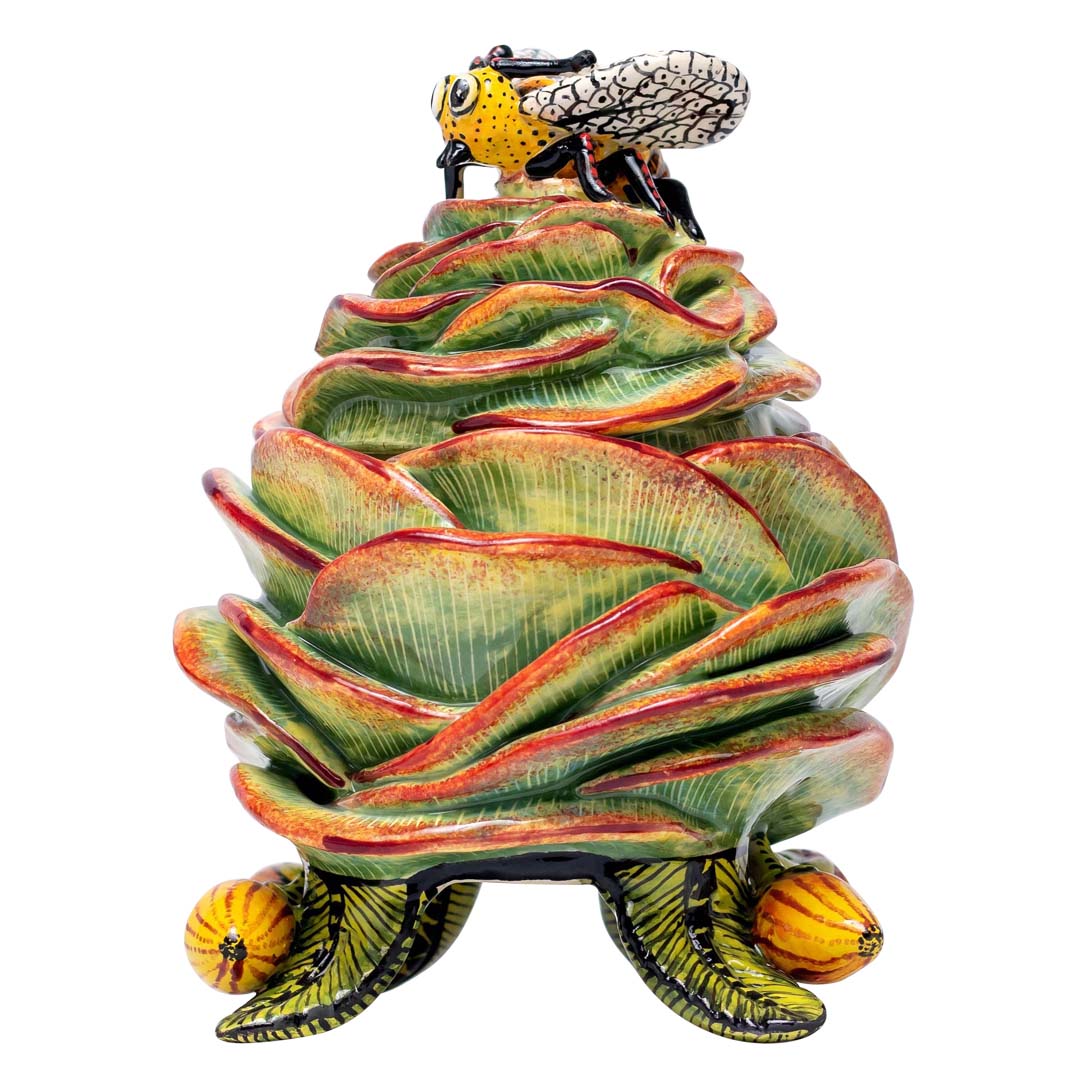 Succulent bee jewelry box