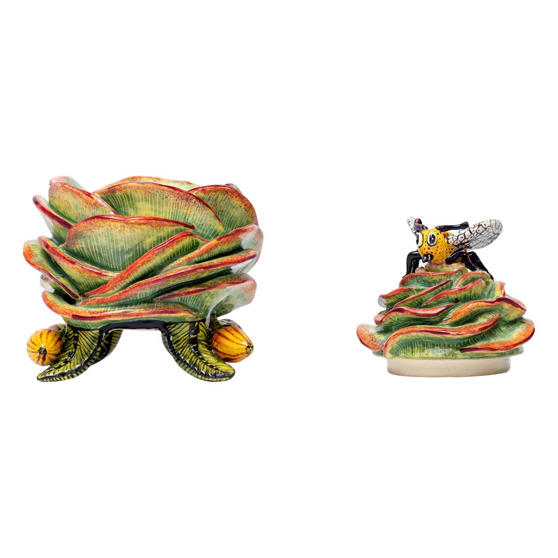 Succulent bee jewelry box