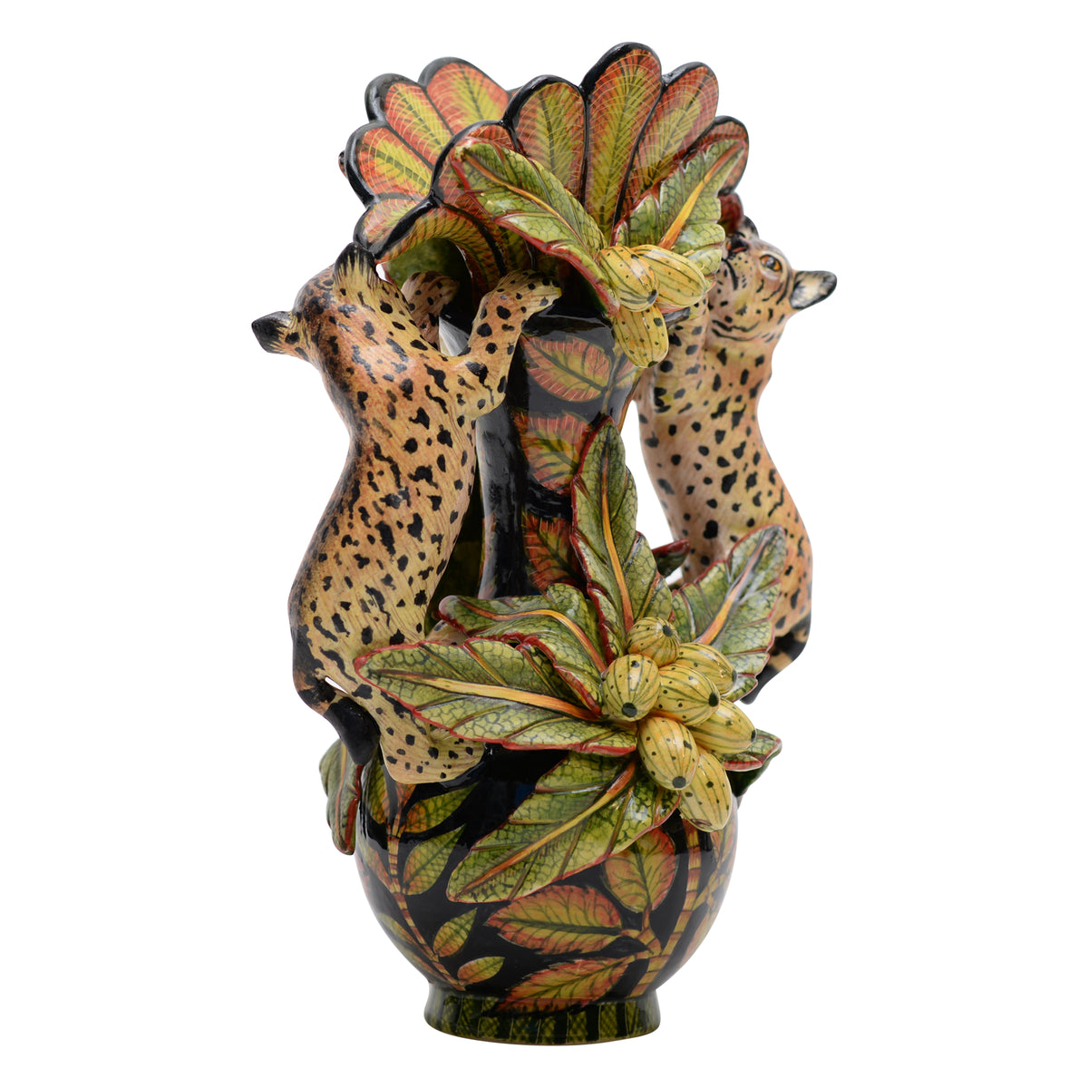 Bob cat vase