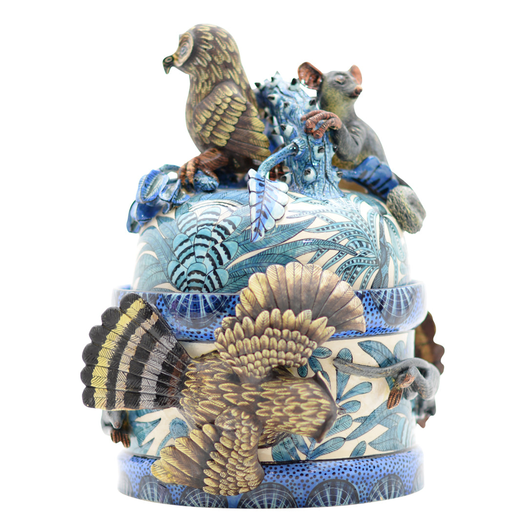 Owl bushbaby tureen