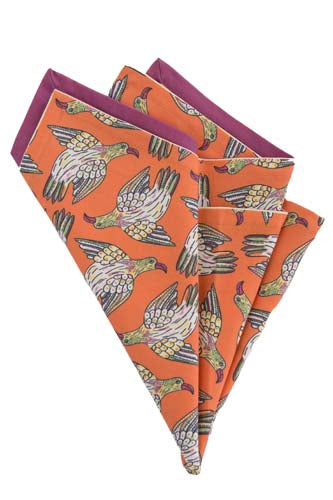 Pair of bird in the savannah napkins