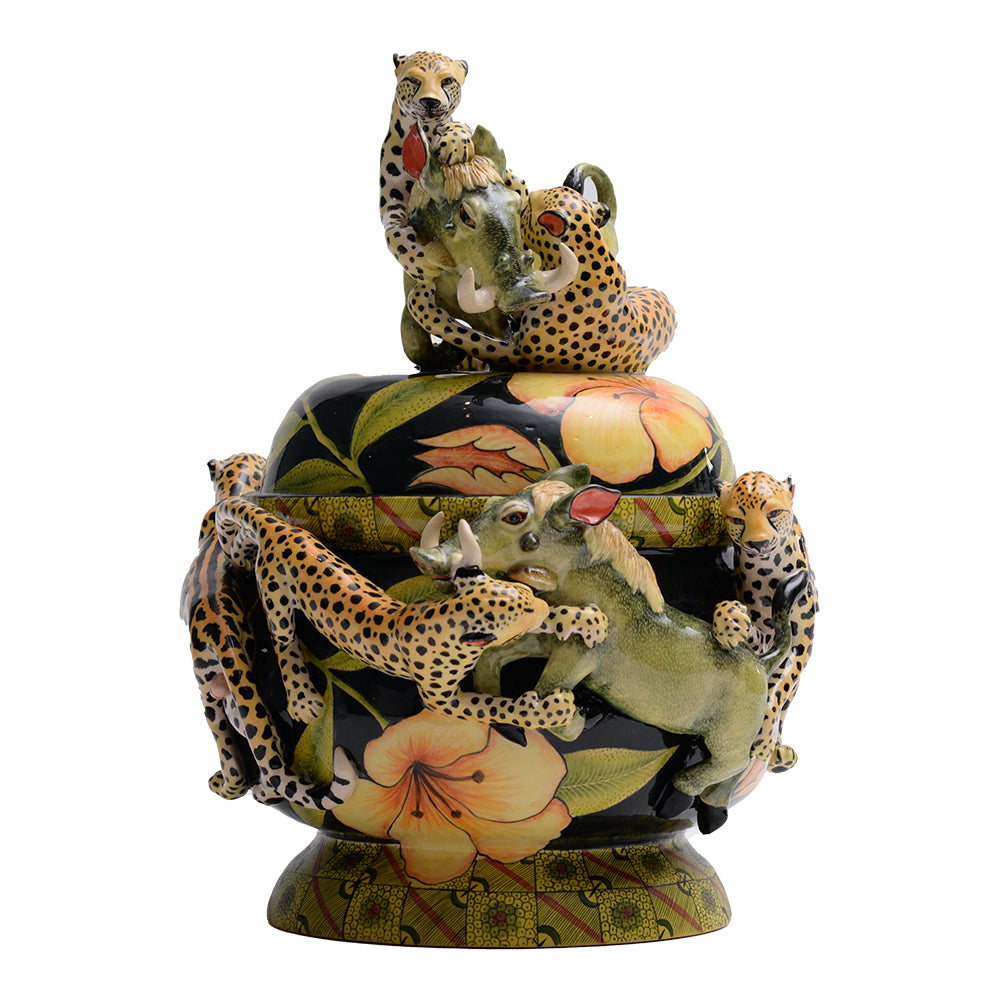 King cheetah & warthog tureen