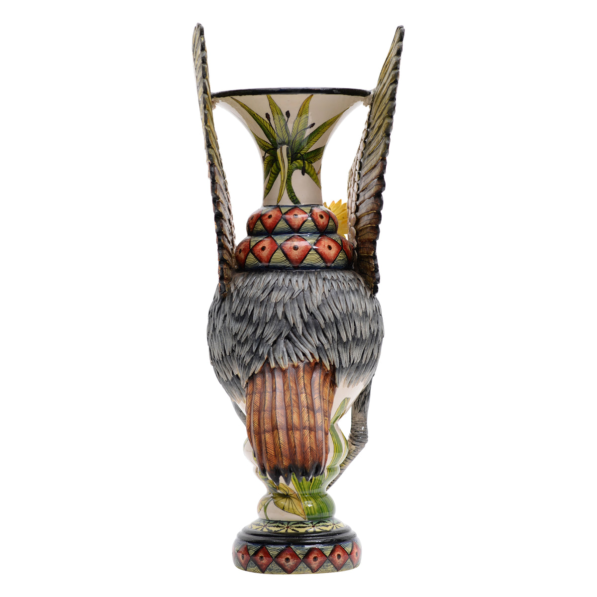 Royal crane vase