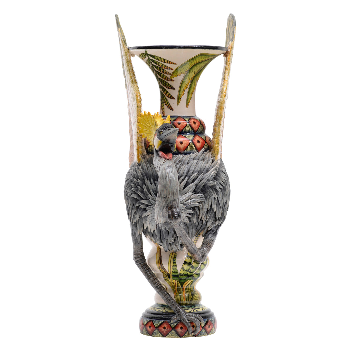 Royal crane vase