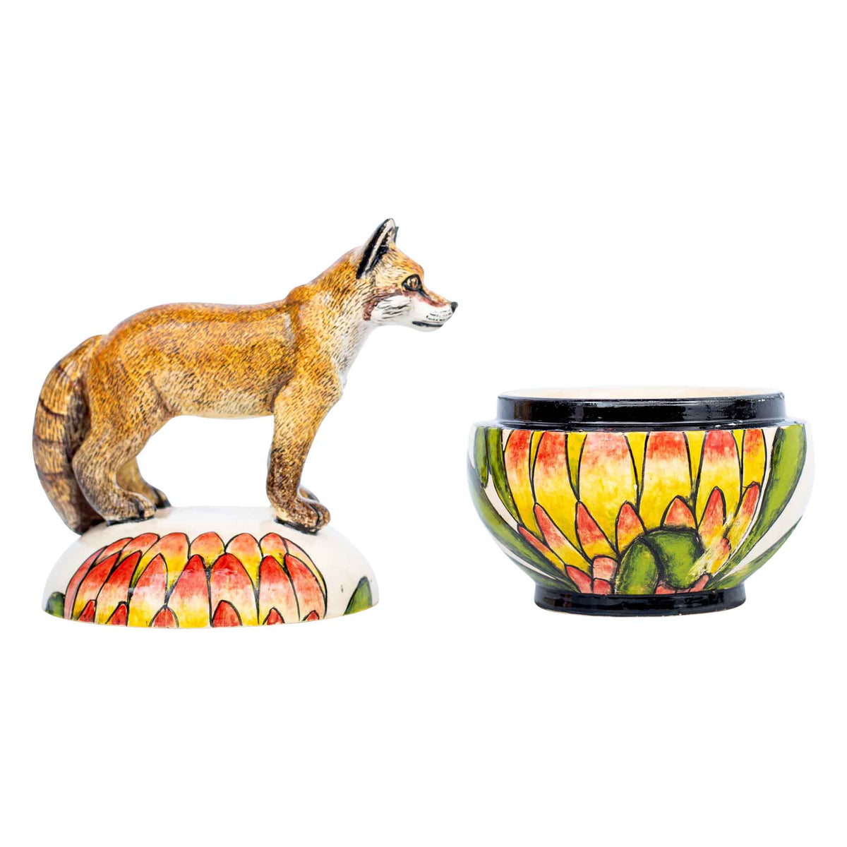 African fox jewelry box