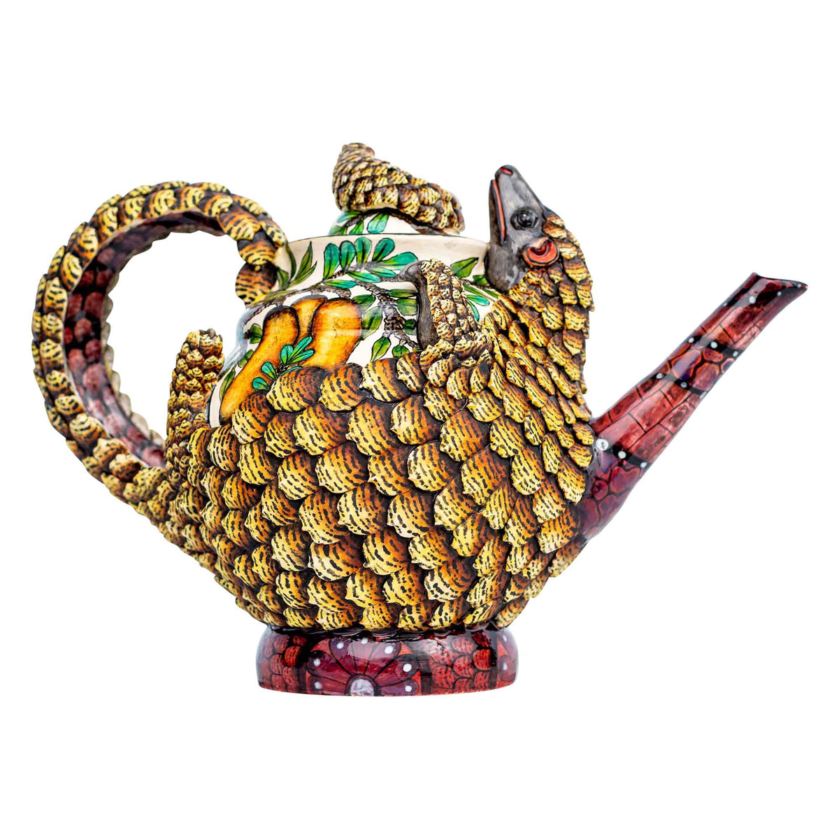 Pangolin & tephrosia vogel tree teapot