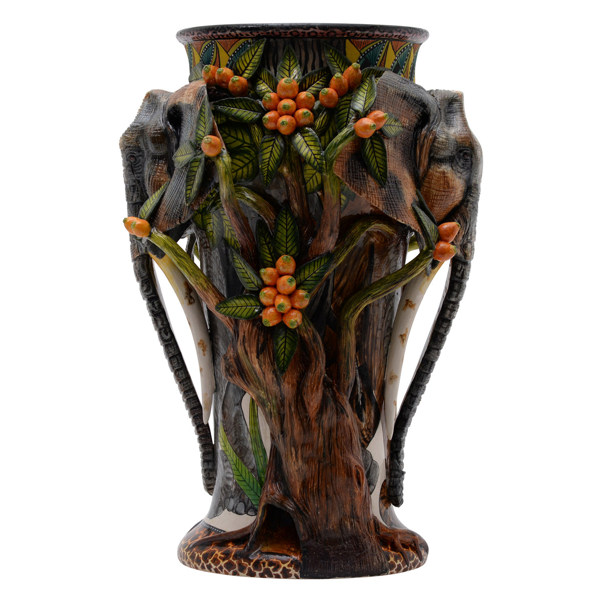 Elephant & amarula tree vase