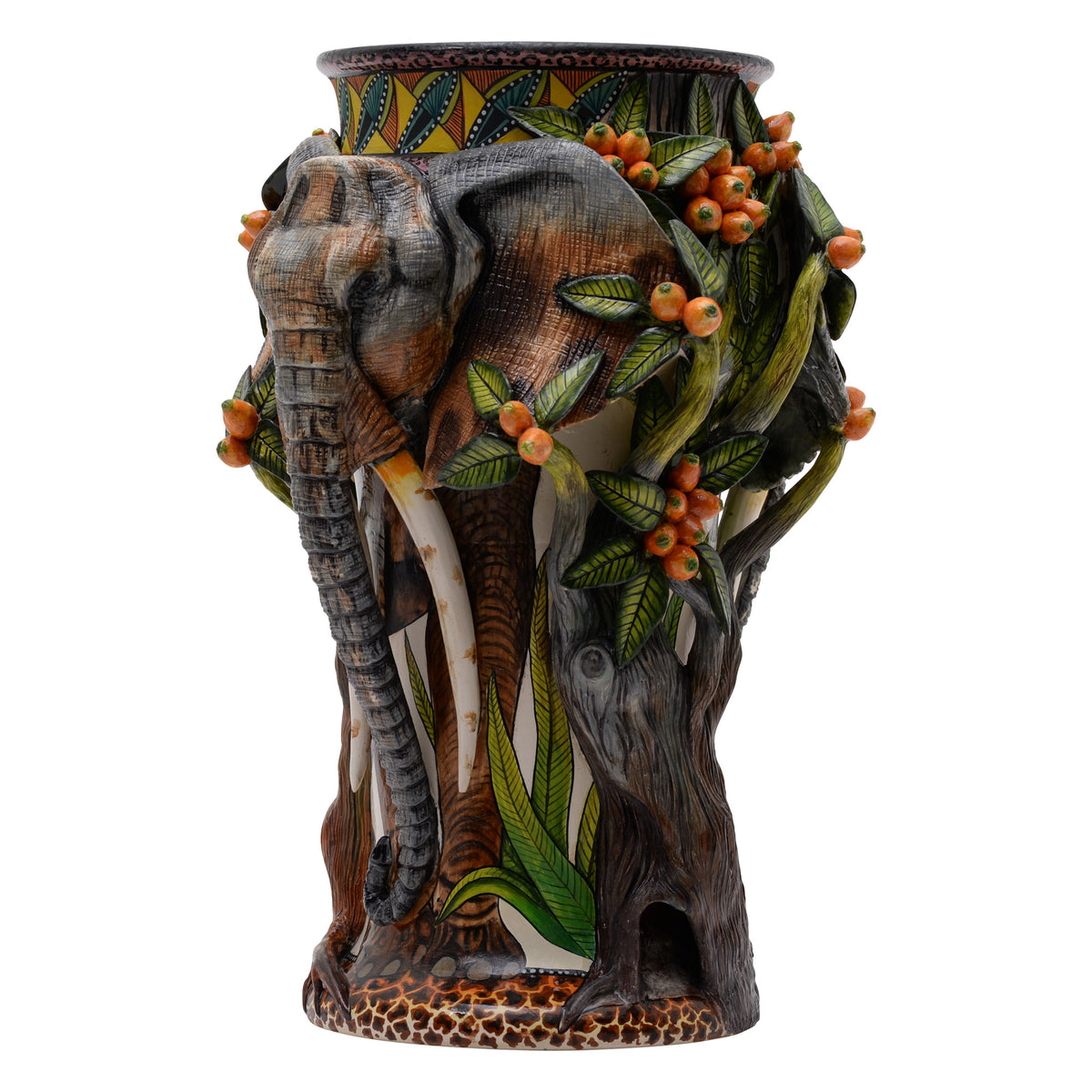 Elephant & amarula tree vase