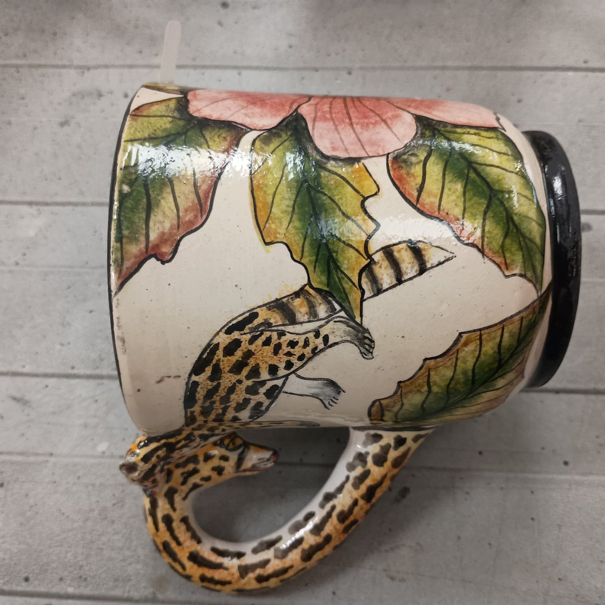 Genet cat & cub mug