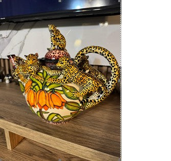 Leopard teapot