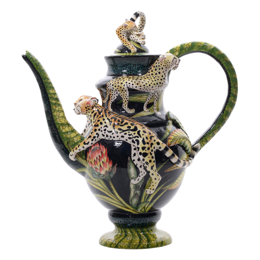 Leopard teapot