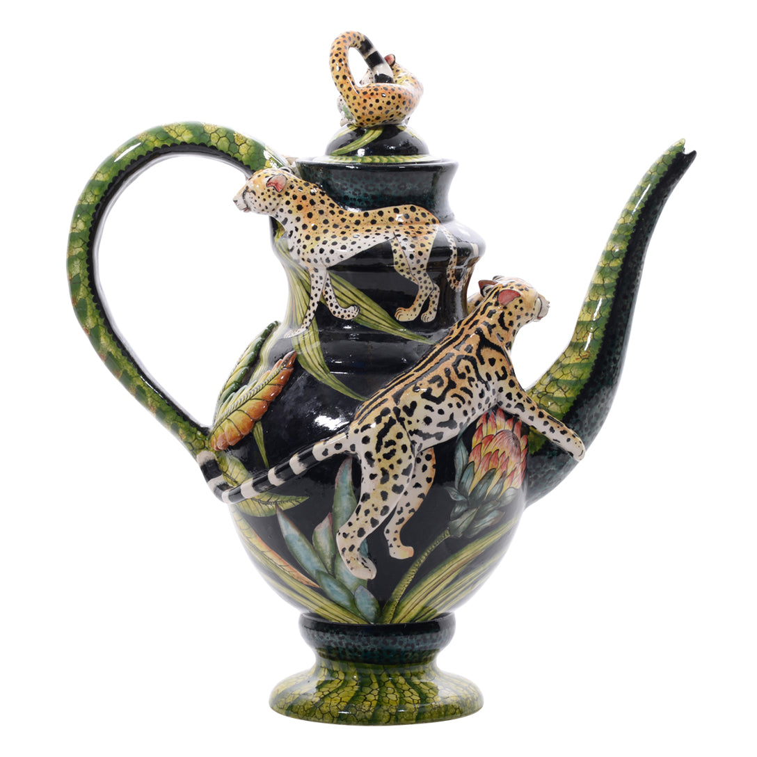 Leopard teapot