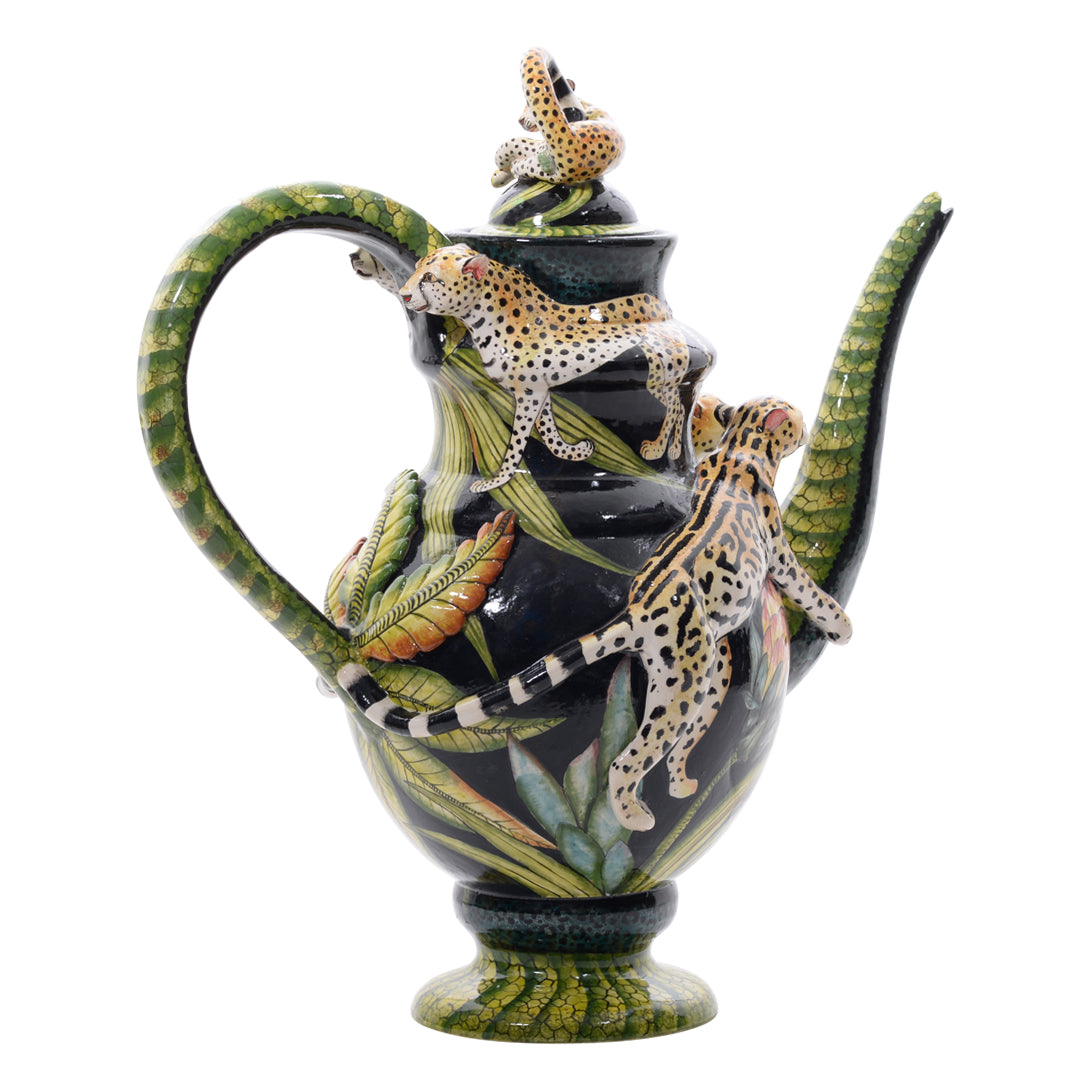Leopard teapot