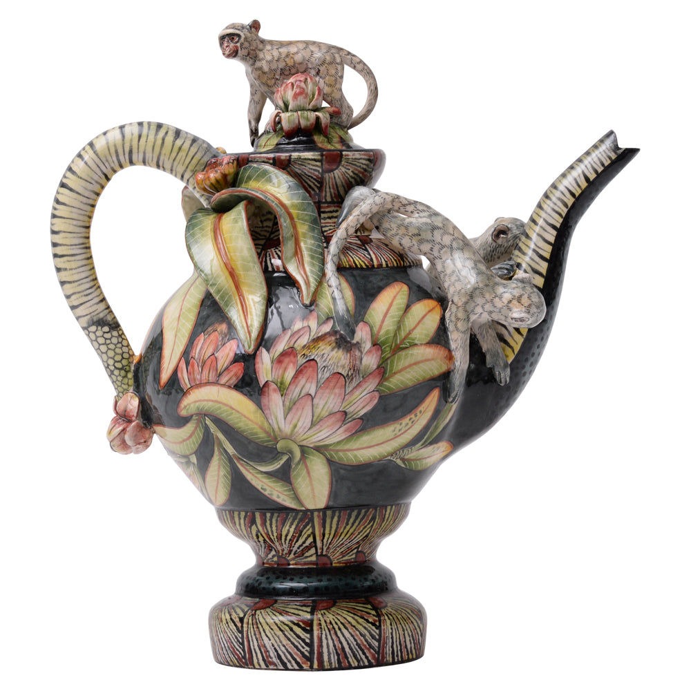 Monkey teapot