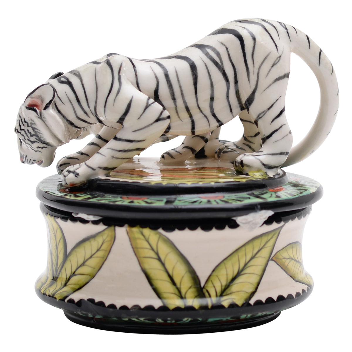 White tigers jewelry box