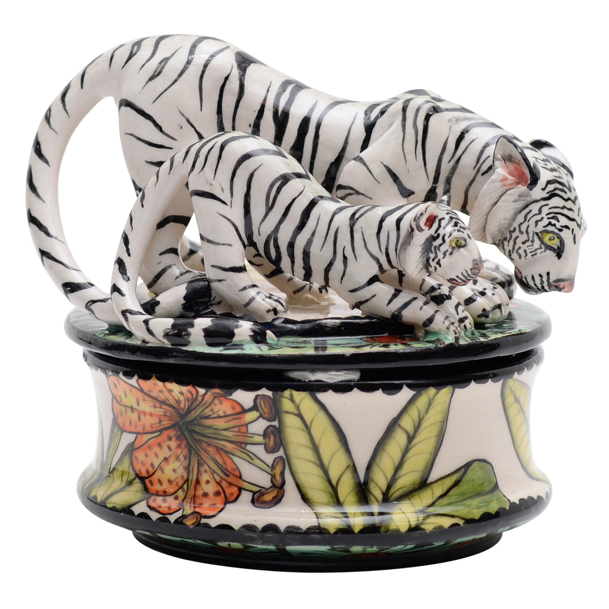 White tigers jewelry box