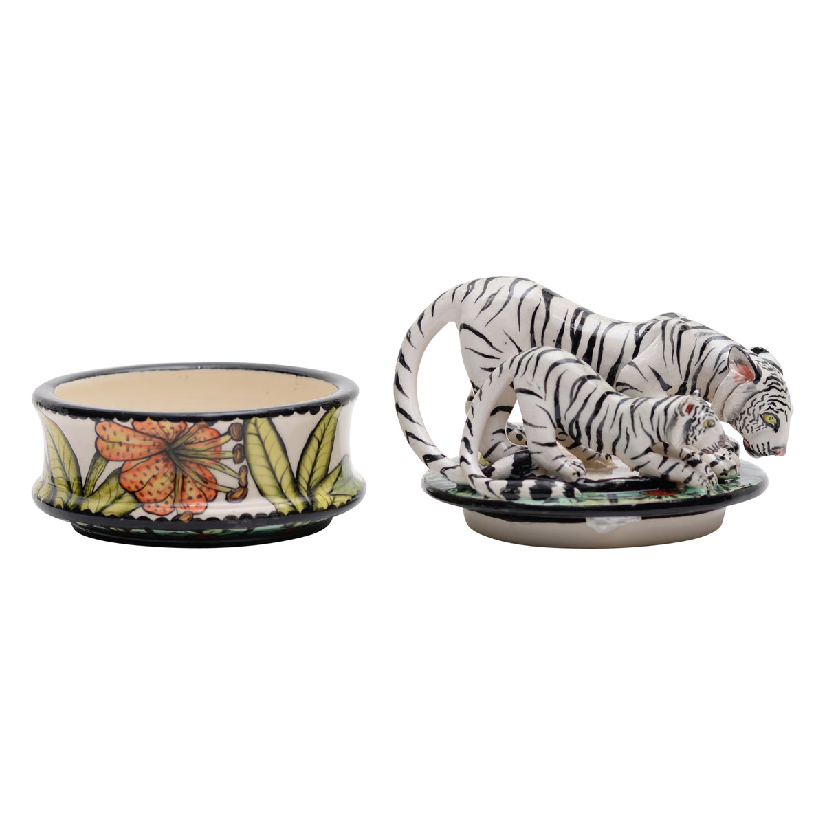 White tigers jewelry box
