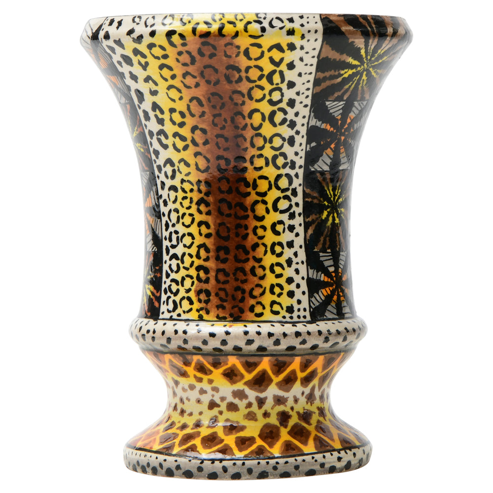 Leopard spotted vase
